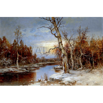 РЕПРОДУКЦИИ НА КАРТИНИ Зимен пейзаж (1894)